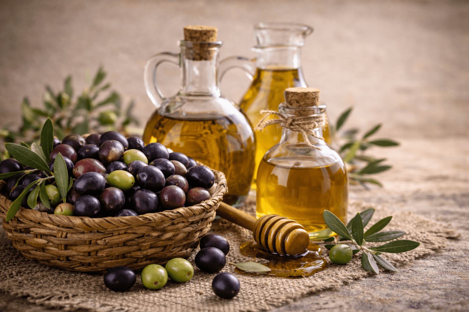 Doğal köy ürünleri seçimi